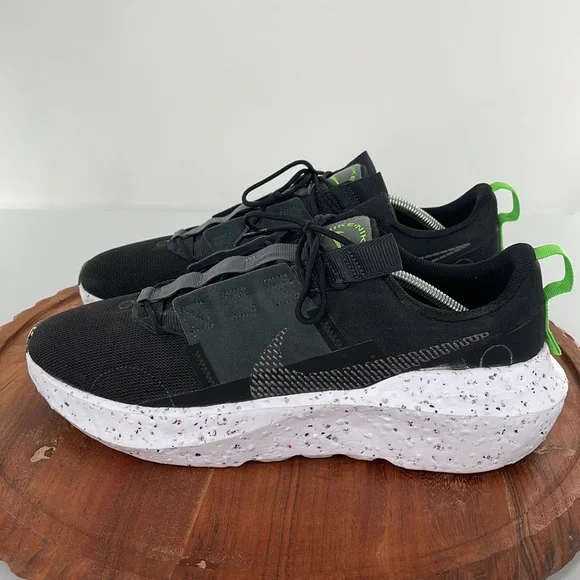 Nike Men's Crater Impact Black/neon green  size 13 - Picture 4 of 10